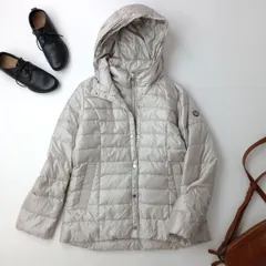 EVEX by KRIZIA ダウンジャケット シルバー フード フェザー (KY＋0323)26F