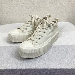 コンバース オールスター 24.5cm 厚底 リアクト2.0 インソール 取り外し可 キャンバス ホワイト 白 スニーカー ホームクリーニング済