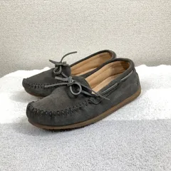 エミュオーストラリア モカシン W7 24cm チェスナット ブラウン EMU Australia スリッポン ホームクリーニング済 中布ダメージあり