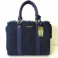 アンドシュエット ＆chouette バッグ ハンドバッグ トートバッグ デニム メタルチャーム 紺 ネイビー かばん 鞄 カバン