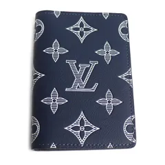 LOUIS VUITTON ルイ・ヴィトン オーガナイザー ドゥ ポッシュ カードケース モノグラムシャドウ ネイビー M83378 ICチップ ユニセックス 未使用 買取品