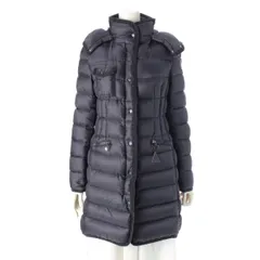 モンクレール ナイロン HERMINE エルミンヌ ダウンコート ジャケット アウター ネイビー 0【中古】