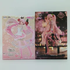 【未開封】初音ミク 桜ミク フィギュア 2体セット タイトー AMP+ 描き下ろし 桜提灯 2020ver. まとめ売り ボーカロイド VOCALOID TAITO B-5-6