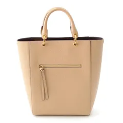 マルベリー メイプル レザー 2WAY トートバッグ ベージュ【中古】のサムネイル