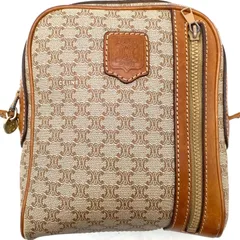 セリーヌ ショルダーバッグ ポシェット ホワイトマカダム 旅行 GD208