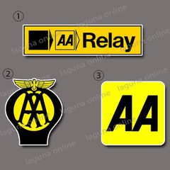 AA グリルバッジ スクエアタイプ ローバーミニ ベスパ ランブレッタ 