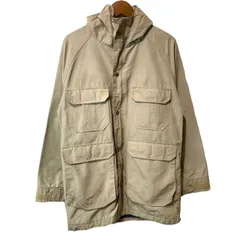 【中古】　WOOL RICH　マウンテンパーカー　70's vintage　白タグ　アウター　フード　フルジップ　ラグラン　無地　フロントポケット　USA製　アメカジ　古着　/1301