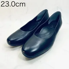 【新品 訳あり】イング　スクエアトゥパンプス　23.0㎝　黒のサムネイル