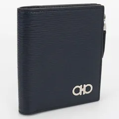 FERRAGAMO フェラガモ ガンチーニ 66 0491 二つ折り財布 カーフ【中古】 メンズのサムネイル