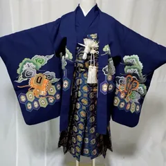 七五三　男の子　5歳　着物　羽織　フルセット　W-9