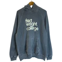 【中古】　DUBBLE WORKS　パーカー　プルオーバー　トップス　フード　裏起毛　プリント　日本製　アメカジ　古着　/1582