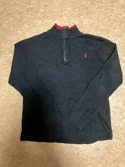 POLO RALPH LAUREN ハーフジップ スウェット ブラック L US古着