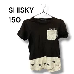 a2425 【SHISKY】シスキー 重ね着風 Tシャツ 150cm 星柄 ペイズリー