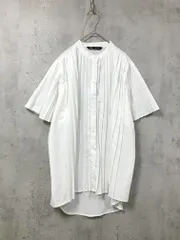 美品 ZARA ザラ 定価5990円 プリーツ加工 ブラウス シャツ sizeM/白 ■◆レディース