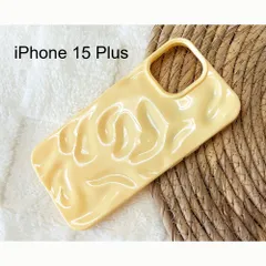 【iPhone 15 Plus 対応】  ケース 韓国 うねうね ウェーブ ツヤ TPU おしゃれ かわいい シンプル ぷっくり 立体 パステル