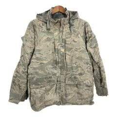 00年代 米軍実物 U.S.AIRFORCE APECS GORETEX パーカージャケット ミリタリー ABUカモ (メンズ MEDIUM SHORT) 中古 古着 R6359