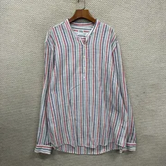 ザラ ZARA スタンドカラー 夏 長袖シャツ XL A08690
