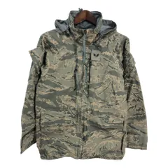 00年代 米軍実物 U.S.AIRFORCE APECS GORETEX パーカージャケット ミリタリー ABUカモ (メンズ X-SMALL SHORT) 中古 古着 S4650