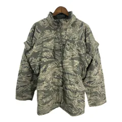 00年代 米軍実物 U.S.AIRFORCE APECS GORETEX パーカージャケット ミリタリー ABUカモ (メンズ L) 中古 古着 S4682