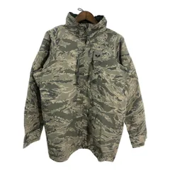 00年代 米軍実物 U.S.AIRFORCE APECS GORETEX パーカージャケット ミリタリー ABUカモ (メンズ MEDIUM LONG) 中古 古着 S4765