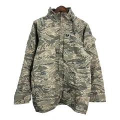 00年代 米軍実物 U.S.AIRFORCE APECS GORETEX パーカージャケット ミリタリー ABUカモ (メンズ MEDIUM LONG) 中古 古着 S4809