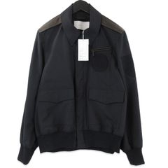 美品 sacai サイズ2 M コントラストパネル シャツジャケット - メルカリ