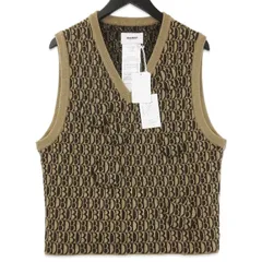 未使用 doublet ダブレット MONOGRAM JQ KNIT VEST 21AW34KN58 ニットベスト モノグラム ジャカード BEIGE M 71015368のサムネイル