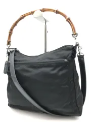 GUCCI　グッチ　ショルダーバッグ　2Way　ナイロン×パテント　バンブー　766のサムネイル