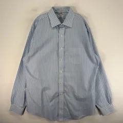 古着 ブルックスブラザーズ Brooks Brothers 長袖シャツ 胸ポケット L  ブルー系 ストライプ メンズ
