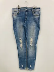 ZARA TRAFALUC ザラトラファルック デニムパンツ EUR 42 ブルー