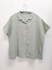 【新品未使用】 ヤンマ産業 リネン丸首ボタンシャツ ショート丈 SW 週末限定出品】ヤンマ産業 リネン丸首ボタンシャツ ショート丈 - メルカリ