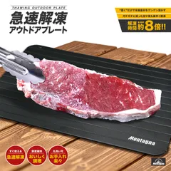 急速解凍 アウトドアプレート Montagna HAC4111 厚さ2mm 自然解凍 食品解凍 肉 刺身 冷凍食品 調理器具 キッチン 解凍 便利 エコ 電気不要 アウトドア キャンプ ソロキャン グランピング BBQのサムネイル