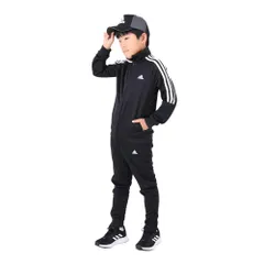 ジャージ上下セット キッズSERENO TRACKSUITS [Top:ブラック/ホワイト Bottom:ブラック/ホワイト(GS8907)] [130]