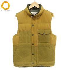 #wnc フィルソン FILSON ベスト・ジレ S 黄土色 ダウン オイルドコーティング メンズ [968179]