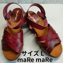 【最終価格】 maRe maRe　マーレマーレ　サンダル　コンフォートサンダル　レッドブラウン　Lサイズ　24cmのサムネイル