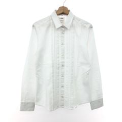 ☆美品☆KAPITAL カトマンズシャツ 綿麻 サイズ1(S)ホワイト/グレー 