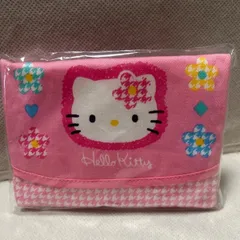 Hello  Ｋitty  ❶❾❾❼   ティッシュ& ケース　顔花　　ヴィンテージ品