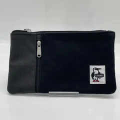 KO4011□CHUMS スマートフォンショルダー ショルダーバッグ スウェット×ナイロン ブラック 新品未使用タグ付き