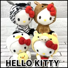 HELLO KITTY ハローキティ　干支　ぬいぐるみ4点まとめて　いのしし/うま（２種）/とり　現状品　YMT4-065-08-80