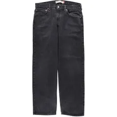 古着 00年代 リーバイス Levi's 505 REGULAR FIT ブラックデニム テーパードデニムパンツ メンズw36相当/eaa621216