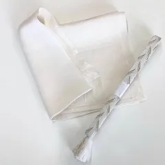 ［7590］帯締め 帯揚げ セット 雲取吉祥文様 金糸 正絹 着物 帯絞め