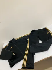 送料無料★adidas アディダス★ジャージ　上下セット★ジャケット　パンツ　セットアップ★メンズ　O〜XOサイズ★ブラック　#80407sj115