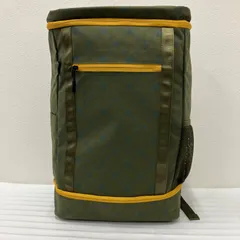Y1585　Daily russet　デイリーラシット　カラーファスナーボックスリュック　リュックサック　リュック　バックパック　カーキ　イエロー　レディース　軽量　カジュアル　シンプル　モノグラム　レディース　メンズ　大きめ　大容量　ポケット多数のサムネイル