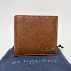 新品未使用】BURBERRY 二つ折り財布 ダークブラウン 日本製 - メルカリ