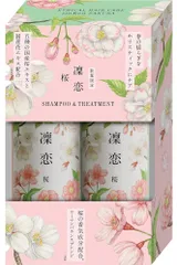 凜恋/rinRen リンレン  桜 ヘアケアセット 2021 シャンプー&トリートメント 200ml×2個のサムネイル