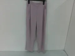 【TAKA74-26】◇UNIQLO ユニクロ クレープジャージーストレートパンツ Mサイズ パープル