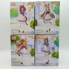 【未開封】ウマ娘 プリティーダービー フィギュア 4体セット まとめ売り バンプレスト バンダイ サトノダイヤモンド ナイスネイチャ エアグルーヴ マヤノトップガン 制服 トレセン学園 D-1-3