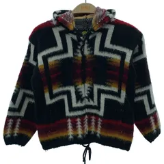 【中古】　TEJIDOS RUMINAHUI　ニットパーカー　モヘア　フルジップ　フード　チマヨ　キッズ　古着　/5498
