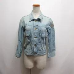セポ CEPO ユーズド加工 デニム ジャケット M ブルー Gジャン ジージャン 薄手