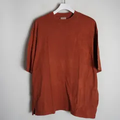 bukht ブフト クルーネック ショートスリーブ Tシャツ 半袖 カットソー B-M41104 茶オレンジ系 S B-M41104 ●★4のサムネイル